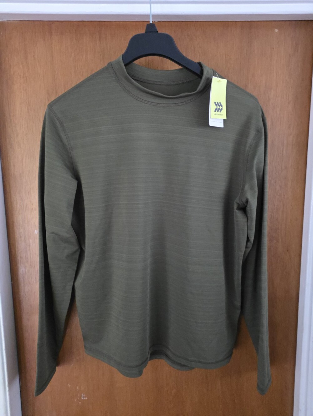 Men's All in Motion Compression LS Shirt Cold Weather Mock Green XXL Nwt
